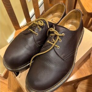 Dr. Martens For Life Brown Leather Oxford Shoes